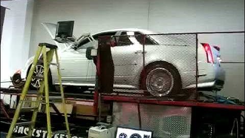 2009 CTS-V with Corsa Touring axleback exhaust on dyno
