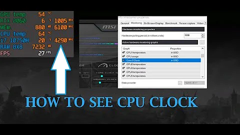 how to Unable CPU Clock speed in MSI Afterburner !! Clock speed monitoring !!