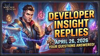 Developer Insight Replies April.26,2026