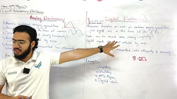 Analog vs digital electronics | ch 17 (Introductory electronics ) class 10 physics sindh board