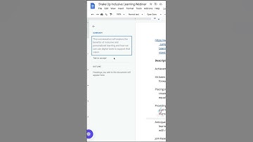 Auto-Generated Summaries in Google Docs