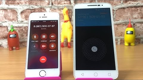 iPhone SE calls Alcatel incoming call Android vs iOS