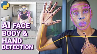 AI Face Body and Hand Pose Detection with Python and Mediapipe