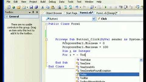 Using Progressbar Control Visual Basic 2008,2005 & VB.NET