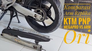 Komparasi Arm Replika KTM pnp Megapro VS Arm Ori New Megapro Part 1