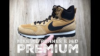 Nike MD Runne 2 Mid Premium ˋwheat/black-light bone´ | UNBOXING & ON FEET | fashion shoes | HD