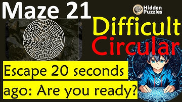 Difficult Circular mazes Maze 21