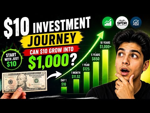 Thumbnail for $10 Investment Challenge: Can $10 Grow Into $1,000? | Beginner Investing Guide (2026)