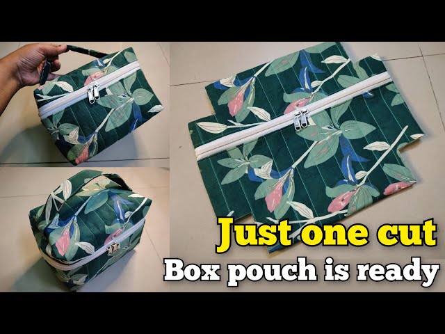 How to make a vanity pouch - YouTube