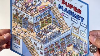 Asmr Diy A Large Squirrel Supermarket With Scene Stickers