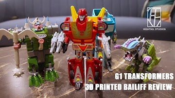 Transformers G1 BAILIFF Review- 3D Printed TOY REVIEW/ SHOWCASE