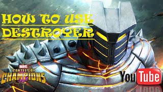 NEW RANK UP !!! - How To Use Destroyer & Battlegrounds Moment's - MCOC