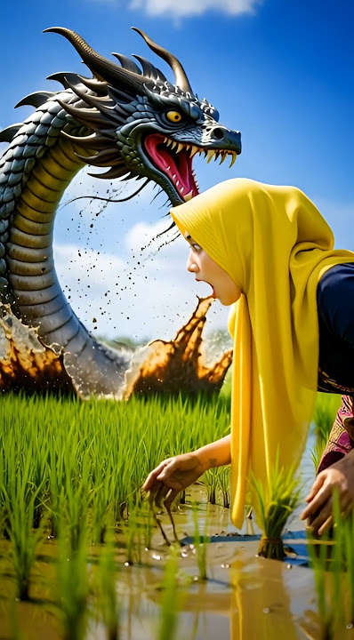 muncul sang nagaamazing ✅#aiart #viral #nature #buaya #ular #shortvideo