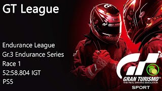 GT Sport | PS5 | Endurance League | Gr.3 Endurance Series | Race 1 | 52:58.804 IGT