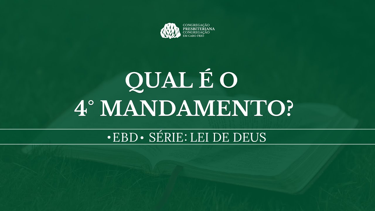 EBD | Lei de Deus | Qual é o quarto mandamento? - YouTube