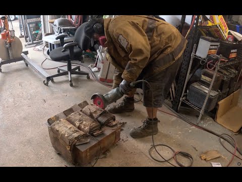 Massive 800 Lb Transformer Produces Lots Of Copper.