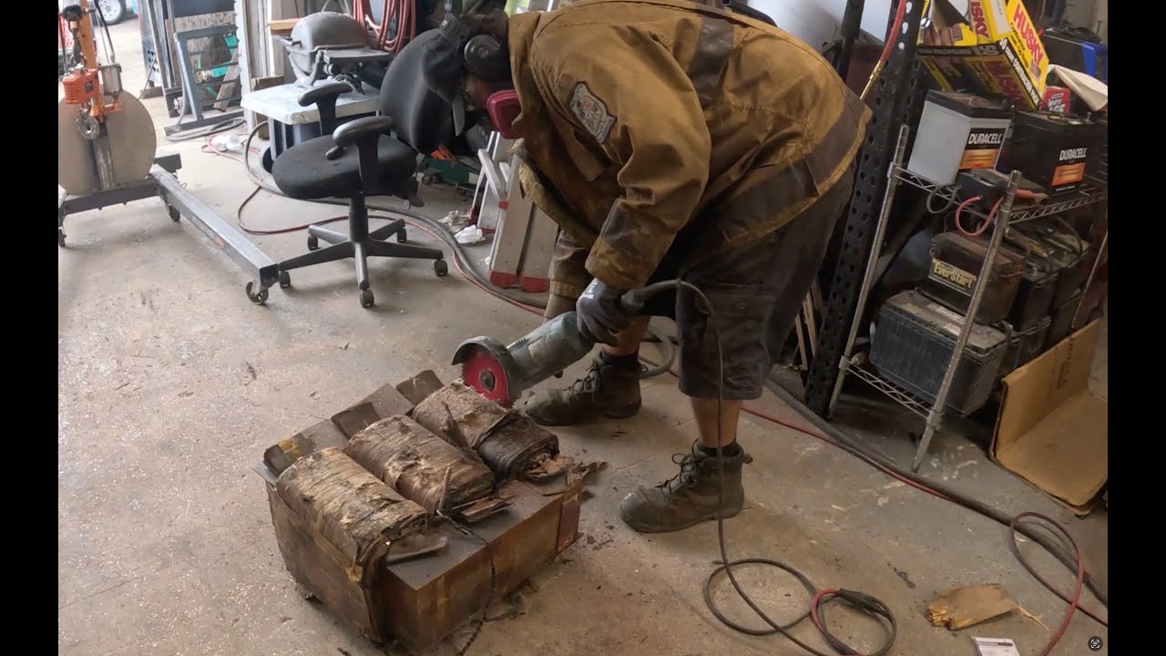 Massive 800 Lb Transformer Produces Lots Of Copper.