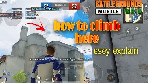how to climbing new Santorini tdm map in bgmi |8v8 roof top climbing trick |8v8 house climbing trick