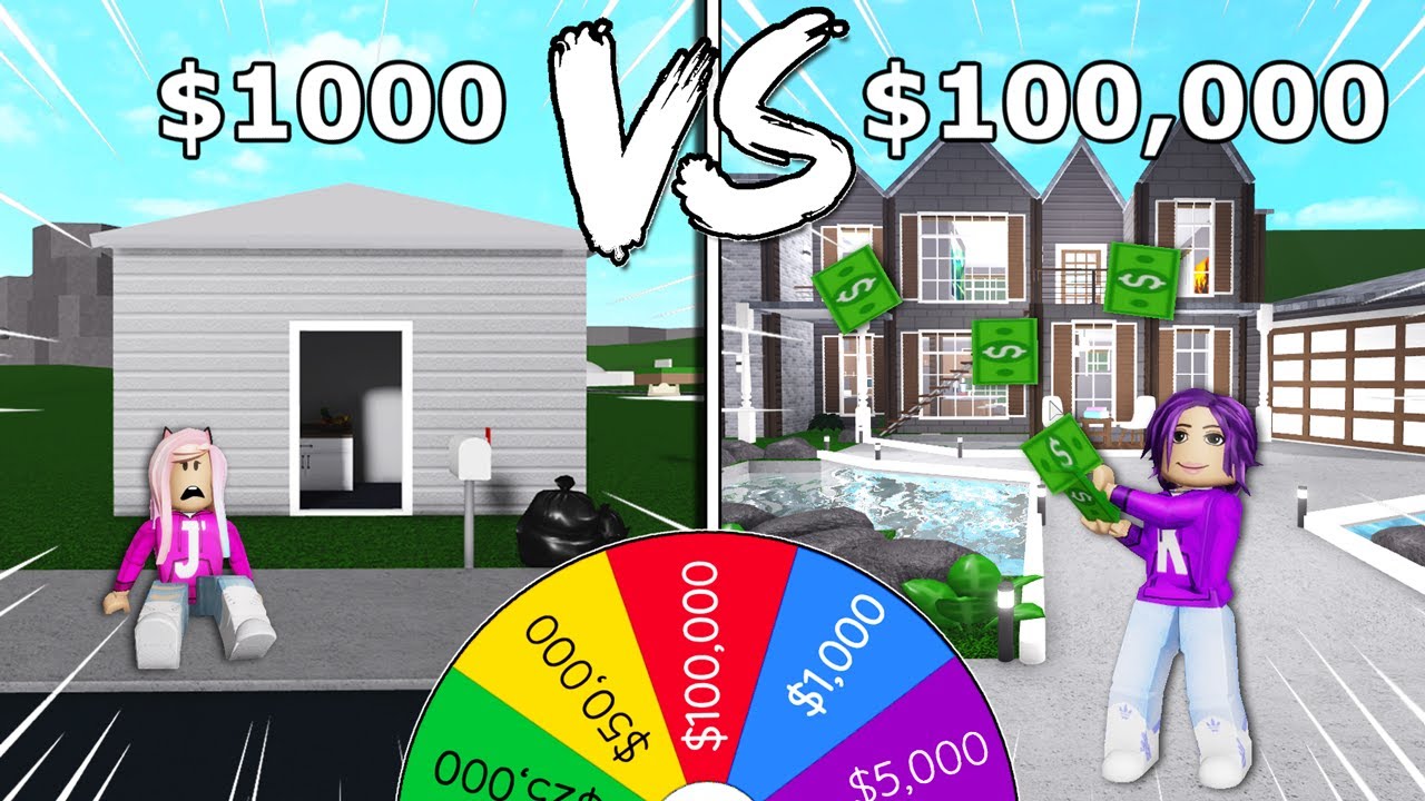 ⁣$1,000 VS $100,000 BLOXBURG Budget Challenge! | Roblox