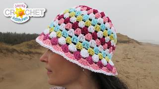 Seaside Bucket Hat  Lion Brand Yarns 24/7 Cotton