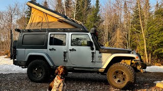 JEEP CAMPING BESIDE A MELTING LAKE And Some Health News // EFRT S8 EP15