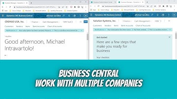 How to work with multiple companies within Business Central