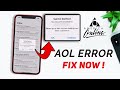 AOL Mail Error On iPhone NEW Fix - Cannot Get Mail AOL