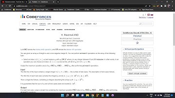 H. Maximal AND |  Codeforces Round #784 (Div. 4) | Bengali Tutorial | Competitive Programming