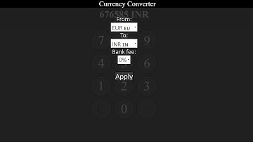 Currency Converter In JavaScript With Source Code | Source Code & Projects