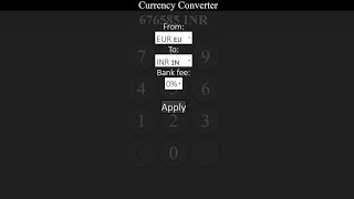 Currency Converter In JavaScript With Source Code | Source Code & Projects