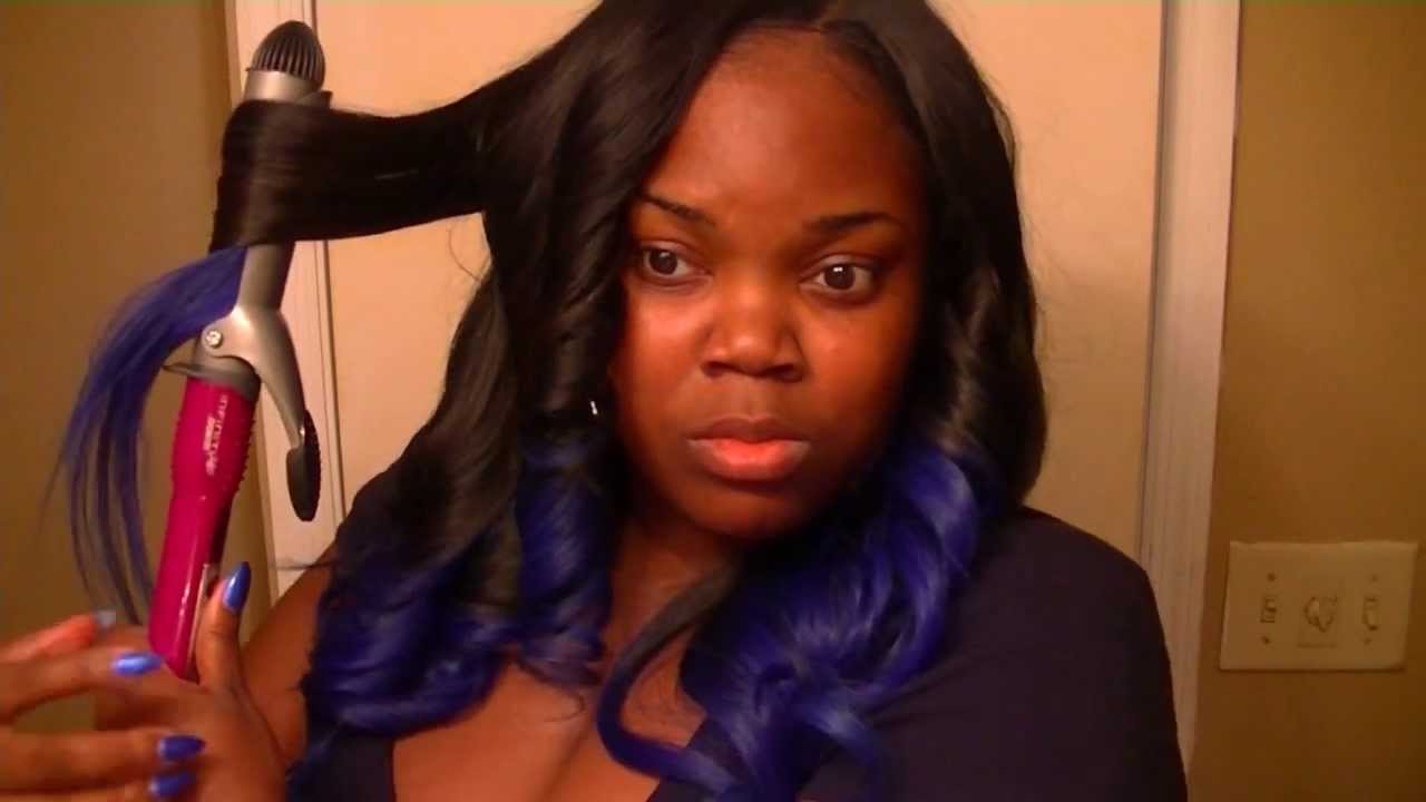 Let S Talk Blue Hair Curling Youtube