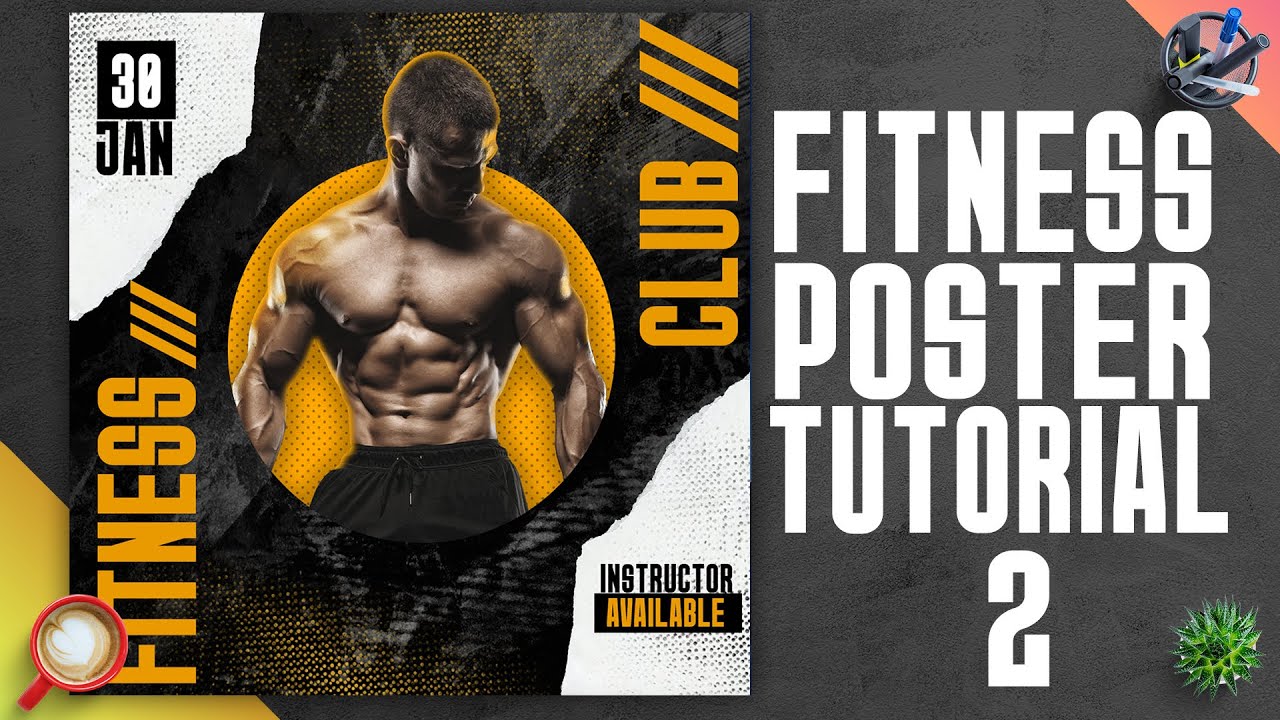 Gym Poster Design | create a professional gym poster in Adobe Photoshop