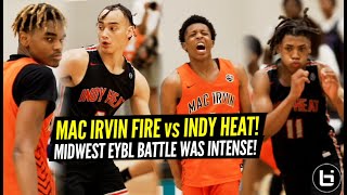 MAC IRVIN FIRE vs INDY HEAT! JJ Taylor, Dai Dai Ames vs Jeremy Fears, Dravyn Gibbs NIKE EYBL Battle!