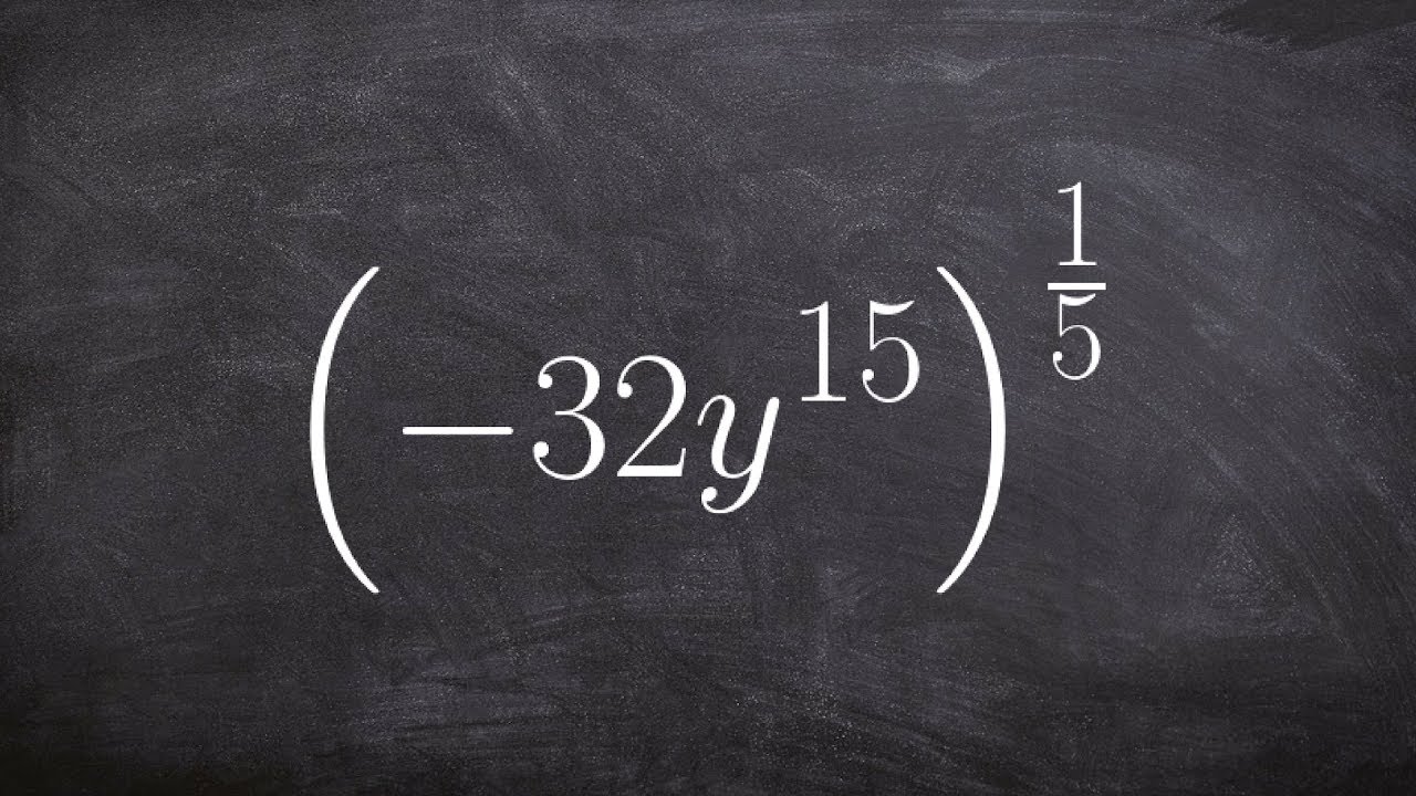 Simplify an expression by using the power to product rule with rational ...