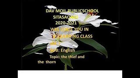 Std I- English The Thief and the Thorn