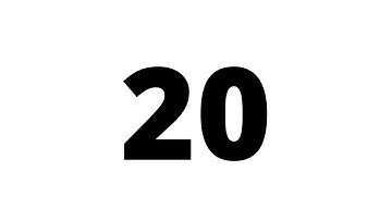 20 Second Countdown Timer White Screen With Sound Effect