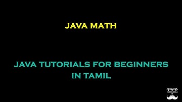 Java Math - Episode 13 | Java Tutorials for Beginners in Tamil