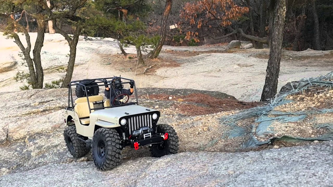 1/6 Scale Willys Jeep RC Test Drive (20160319) YouTube