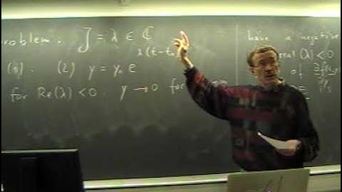 Lecture 4 - Part b: Stability Analysis of ODE Methods