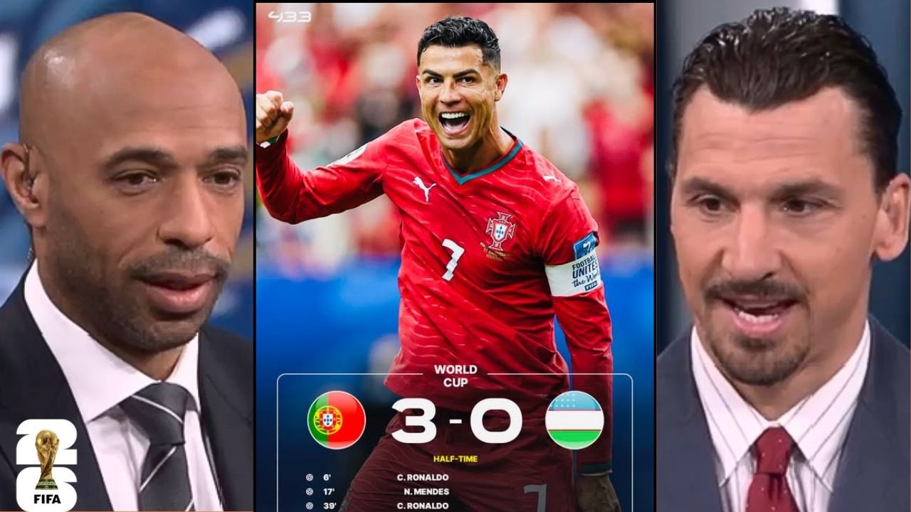 “UNREAL CR7!” -  Zlatan & Henry Stunned as Ronaldo’s Wondergoals Fire Portugal 3-0 Up