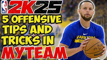 5 OFFENSIVE TIPS AND TRICKS IN NBA 2K25 MYTEAM (HOW TO QUICKSTOP, RHYTHM SHOOTING, AND MORE!)