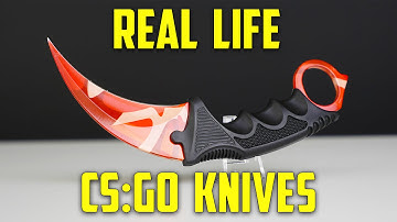 CS:GO KNIVES IN REAL LIFE!! (Karambit Elemental Knives) - Part 1