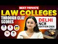 Best Private Law Universities Accepting CLAT Score 2026 | Delhi NCR Guide