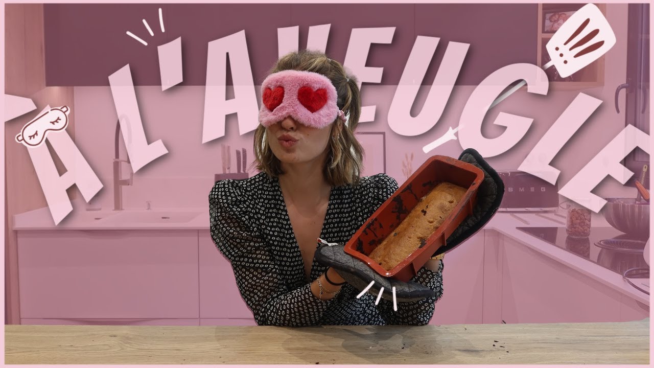 Je fais un gâteau les yeux bandés !