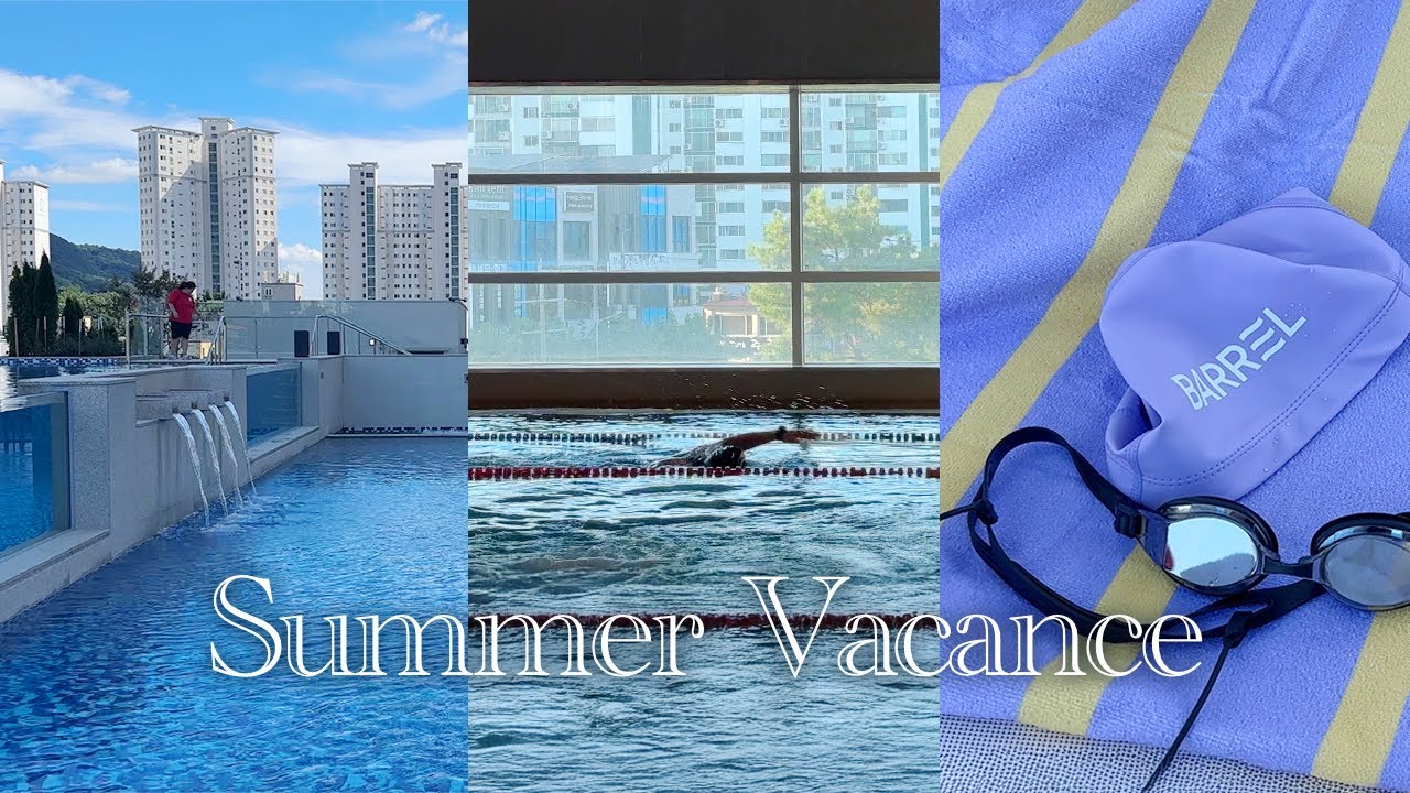 [4K] 물만난 수린이🏖️ 청주 엔포드호텔 리뉴얼 수영장 호캉스 브이로그