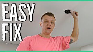 How To Patch Drywall From Light Fixture Hole