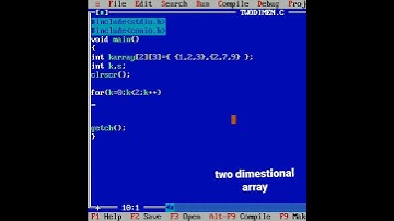 two dimensional array #ds #datastructure