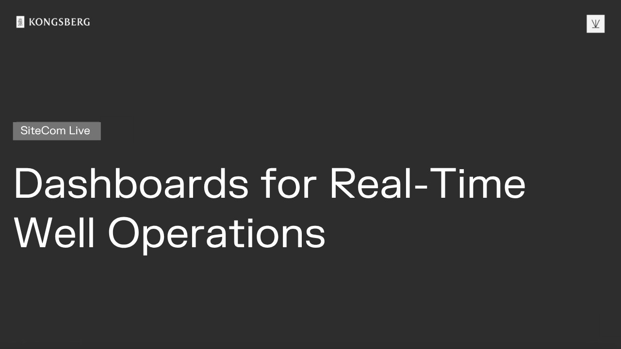 SiteCom Live – Dashboards for Real-Time Well Operations - YouTube