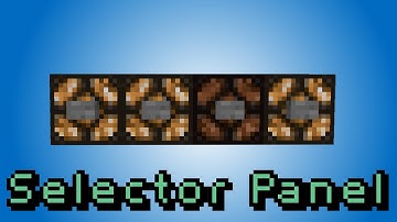 Minecraft: Button Selector Panel