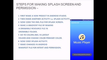 Splash Screen with gradient UI design | Multiple runtime permissions in Android with Kotlin